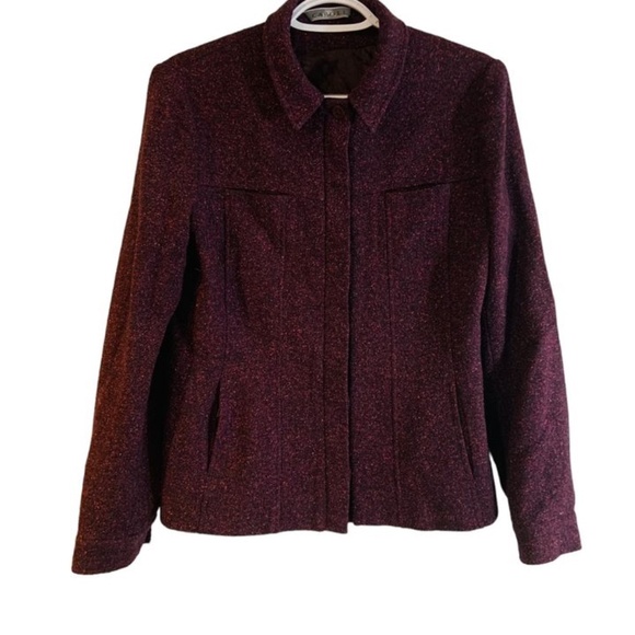 🍇Kit of 2: Medium Purple Wool Polyester Skirt+Jacket Caroll Like Brand New🍇 - Picture 10 of 12